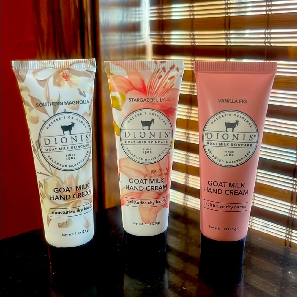 Goat Milk Hand Cream Trio - Southern Magnolia, Stargazer Lily, Vanilla Fig